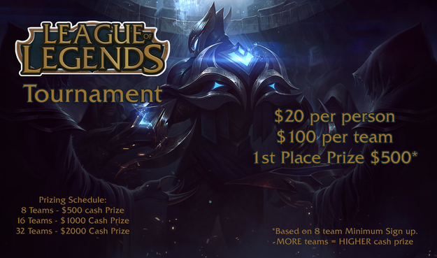 League of Legends Tournaments - Cash Prizes